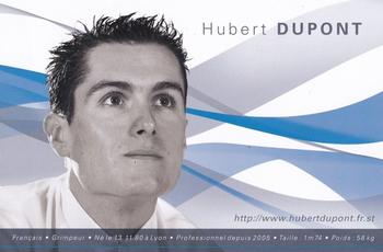 2009 AG2R La Mondiale #NNO Hubert Dupont Front